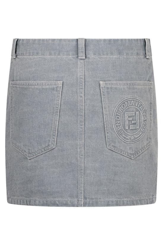  펜디 데님 데님 스커트 FLQ594ASMBF1RX3 Denim - FENDI