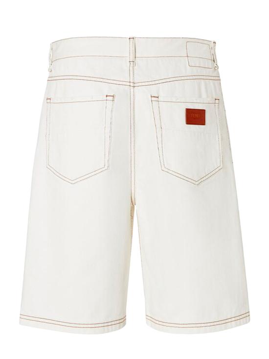  펜디 스트레이트 팬츠 FLP369AUWZF0WC4 White - FENDI
