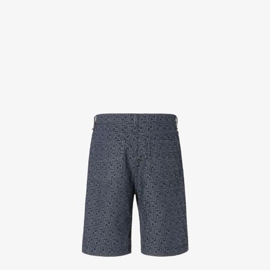  펜디 스트레이트 팬츠 FLP369AUX4F0BUZ blue - FENDI