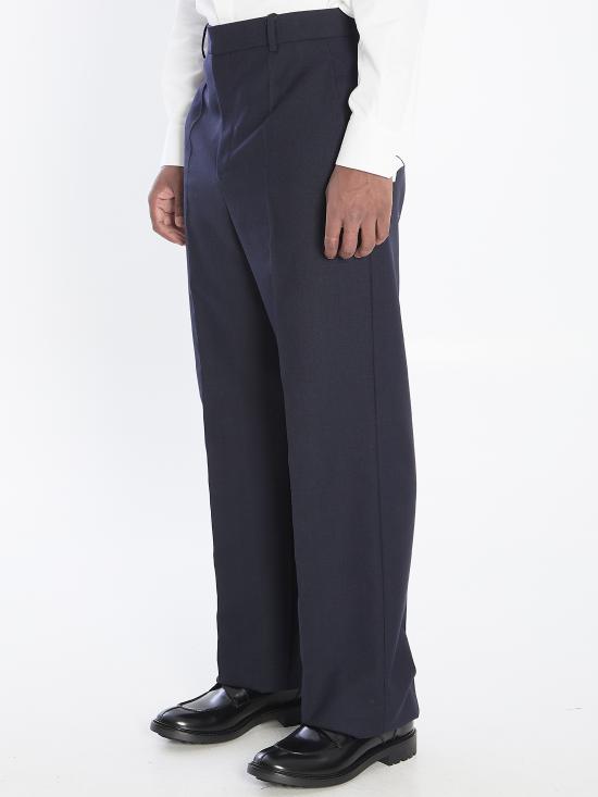 25FW 생로랑 울 스트레이트 팬츠 울 스트레이트 팬츠 844153Y5K324140 blue - SAINT LAURENT