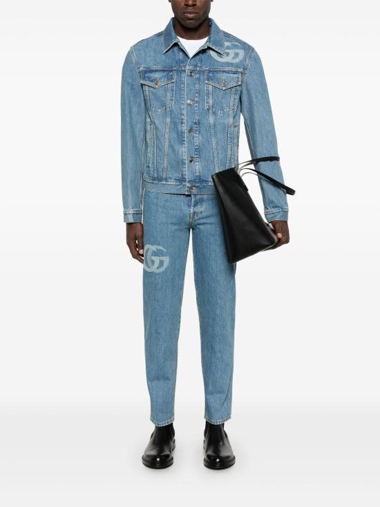  구찌 레이저 더블 G 데님 자켓 815625XDC6W4492 Denim - GUCCI
