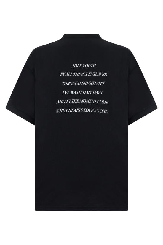 26FW 발렌시아가 반팔 티셔츠 850345TUVZ81000 black - BALENCIAGA