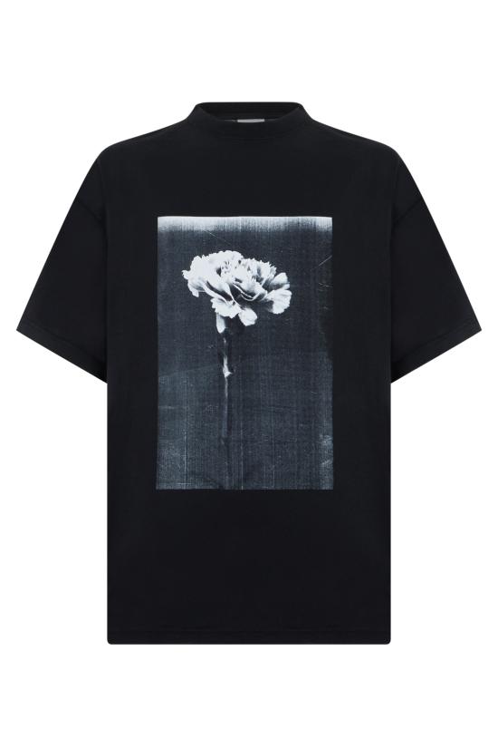 26FW 발렌시아가 반팔 티셔츠 850345TUVZ81000 black