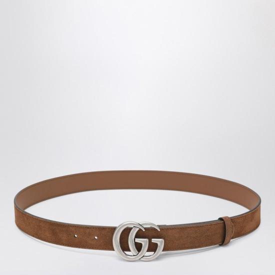 25FW 구찌 GG 마몽 씬 벨트 414516CA00G2835 brown