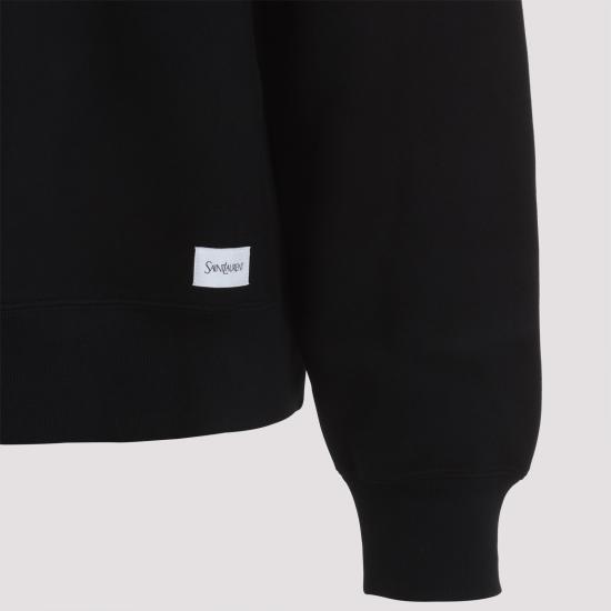  생로랑 오버사이즈 플리스 스웨트셔츠 799172Y37WH1000 black - SAINT LAURENT