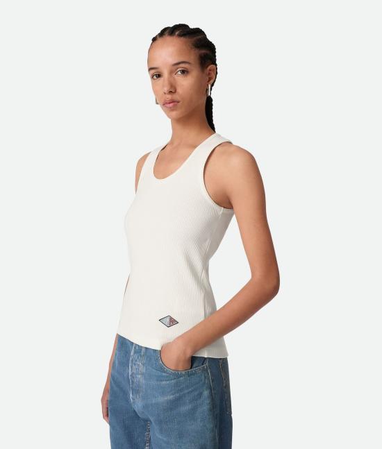  보테가베네타 민소매 티셔츠 799592V3Z609071 White - BOTTEGA VENETA