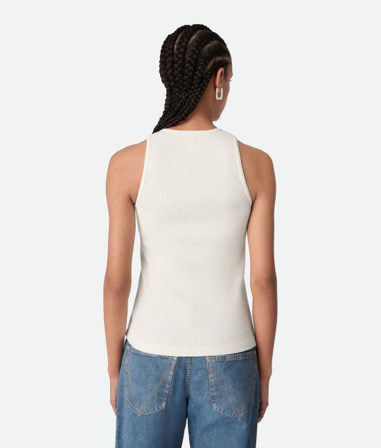  보테가베네타 민소매 티셔츠 799592V3Z609071 White - BOTTEGA VENETA