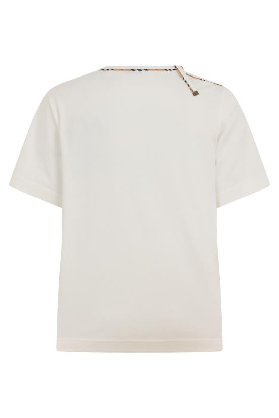 26FW 버버리 반팔 티셔츠 8127210163419B7078 White - BURBERRY