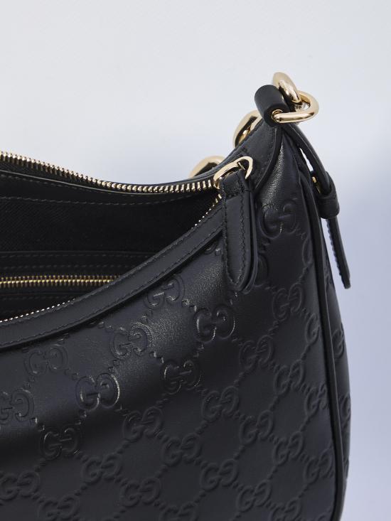 25FW 구찌 GG 엠블럼 라지 숄더백 820453AAFDV1000 black - GUCCI