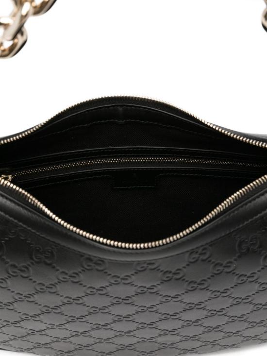 25FW 구찌 GG 엠블럼 라지 숄더백 820453AAFDV1000 black - GUCCI