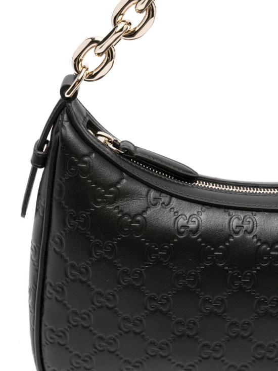 25FW 구찌 GG 엠블럼 라지 숄더백 820453AAFDV1000 black - GUCCI
