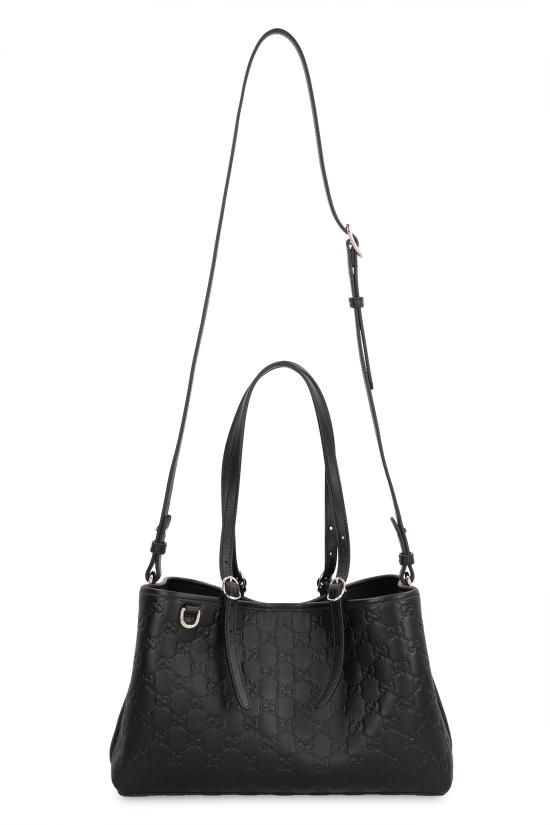 25FW 구찌 GG 엠블럼 미디엄 토트백 815214AAFDV1000 black - GUCCI