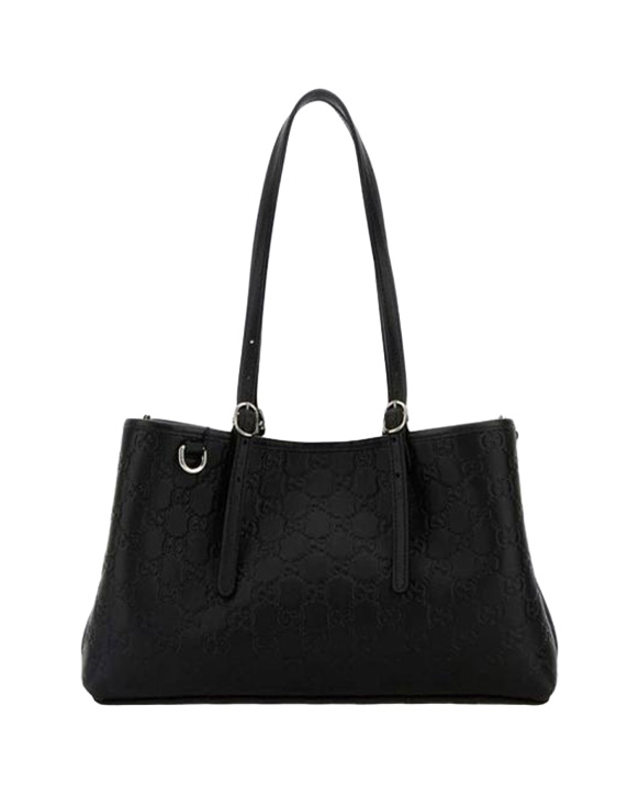 25FW 구찌 GG 엠블럼 미디엄 토트백 815214AAFDV1000 black