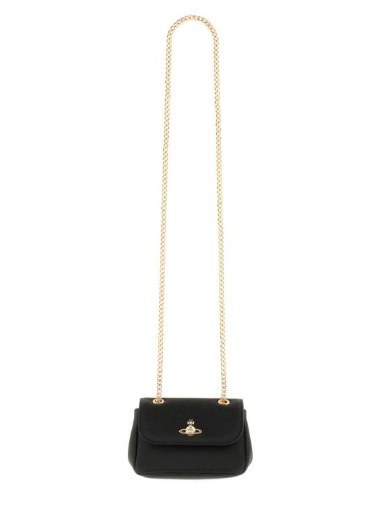 26FW 비비안웨스트우드 스몰 펄스 체인 크로스백 5C01000BWL001NN402 black - VIVIENNE WESTWOOD