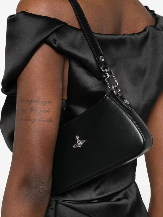 26FW 비비안웨스트우드 ORB 타샤 레더 스터드 숄더백 5801000JWS0026N401 black - VIVIENNE WESTWOOD