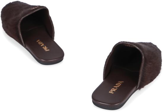 25FW 프라다 뮬/슬리퍼 1S008OFDD052HIOF0324 brown - PRADA