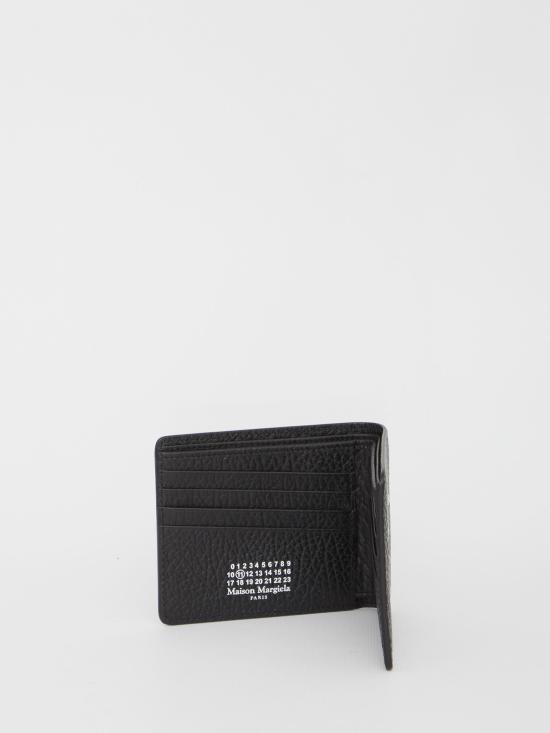  마르지엘라 4스티치 반지갑 SA1UI0016 P4455T8013 BLACK - MAISON MARGIELA