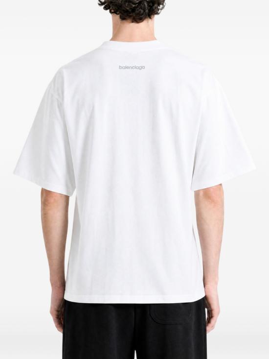 26FW 발렌시아가 바디스 미디엄 핏 티셔츠 764235TUVO79000 White - BALENCIAGA