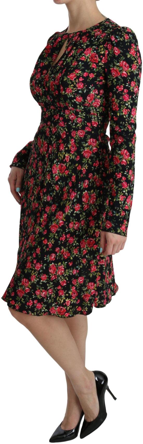 26FW 돌체앤가바나 미디 원피스 9069452558622 BLACK - DOLCE & GABBANA