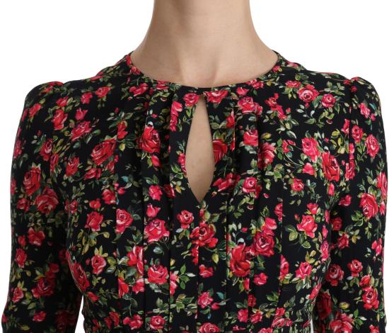 26FW 돌체앤가바나 미디 원피스 9069452558622 BLACK - DOLCE & GABBANA