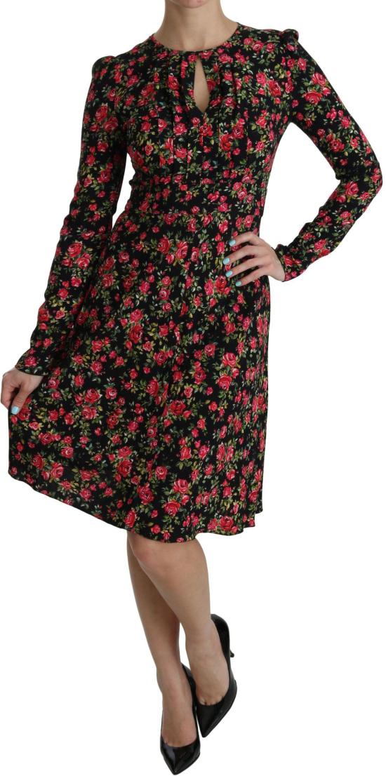 26FW 돌체앤가바나 미디 원피스 9069452558622 BLACK - DOLCE & GABBANA