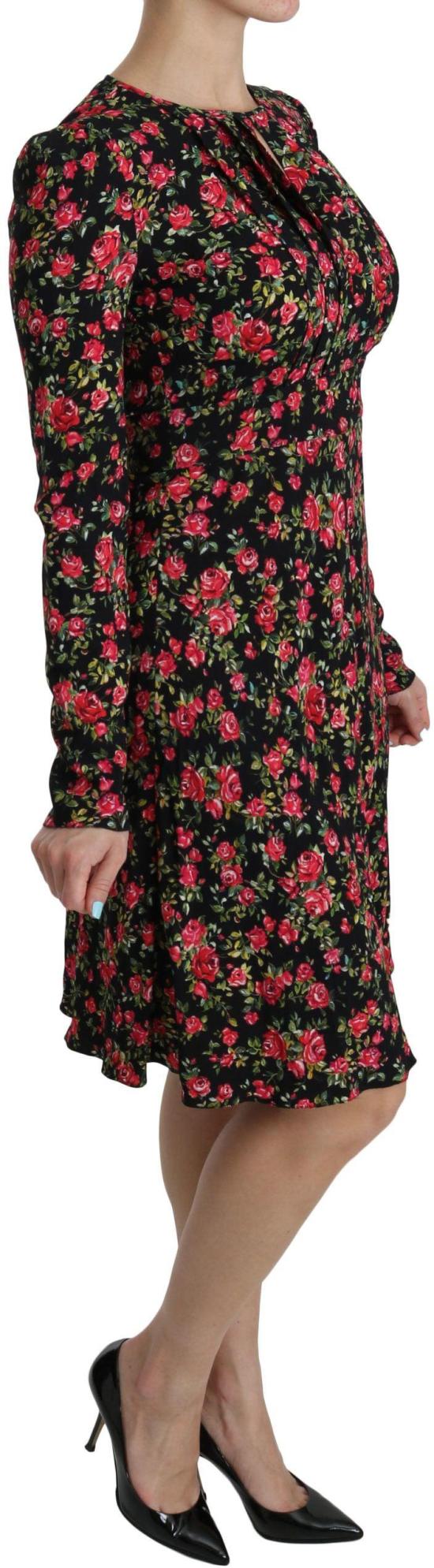 26FW 돌체앤가바나 미디 원피스 9069452558622 BLACK - DOLCE & GABBANA
