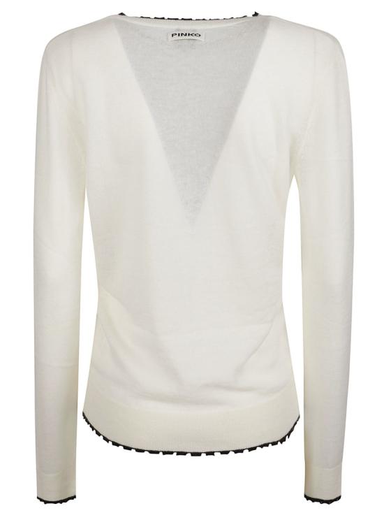 26FW 핑코 스웨터 107328 A3IQ White - PINKO