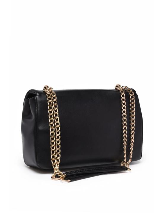 25FW 모스키노 크로스백 검정색 조합 잠금식 폴리우레탄 - MOSCHINO