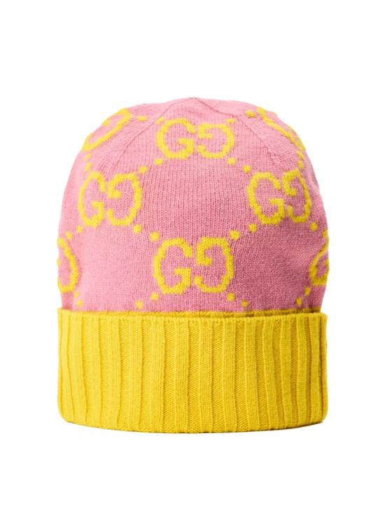 26FW 구찌 GG 모노그램 울 비니 6761103G2065975 Pink
