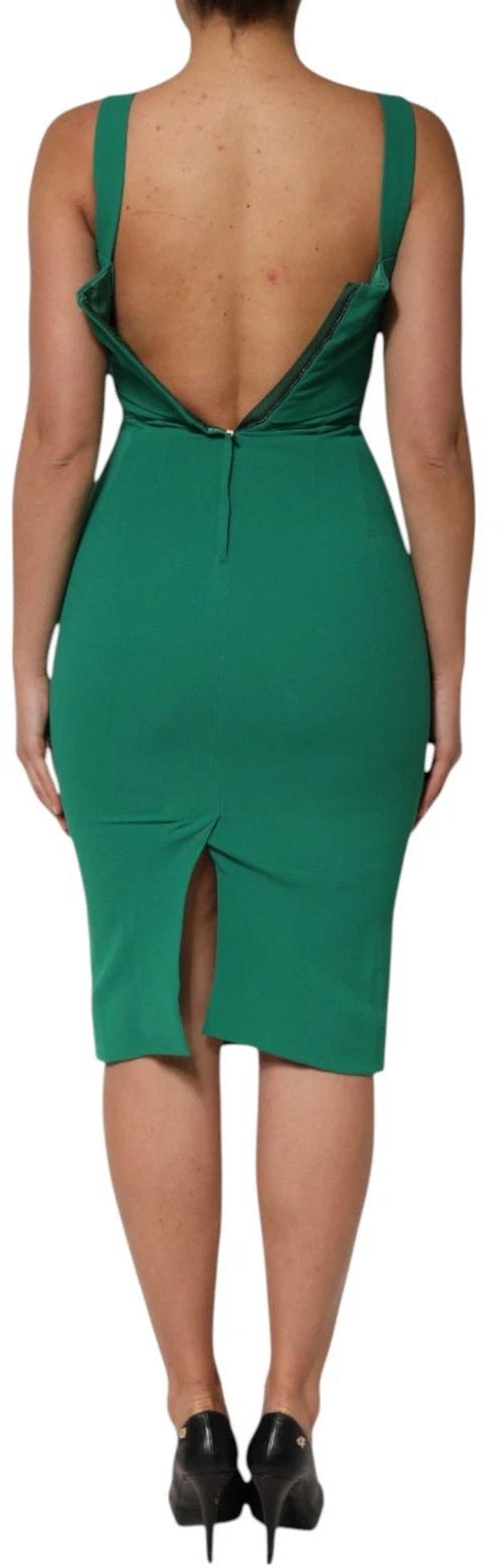 26FW 돌체앤가바나 미디 원피스 9843750502686 GREEN - DOLCE & GABBANA