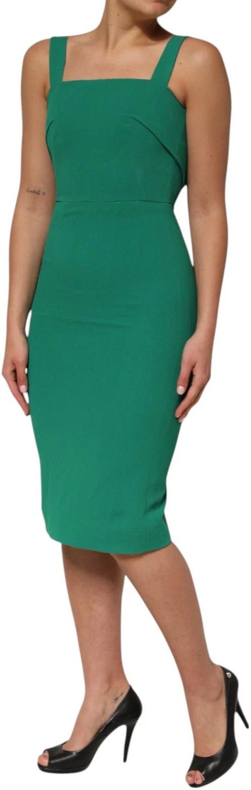 26FW 돌체앤가바나 미디 원피스 9843750502686 GREEN - DOLCE & GABBANA