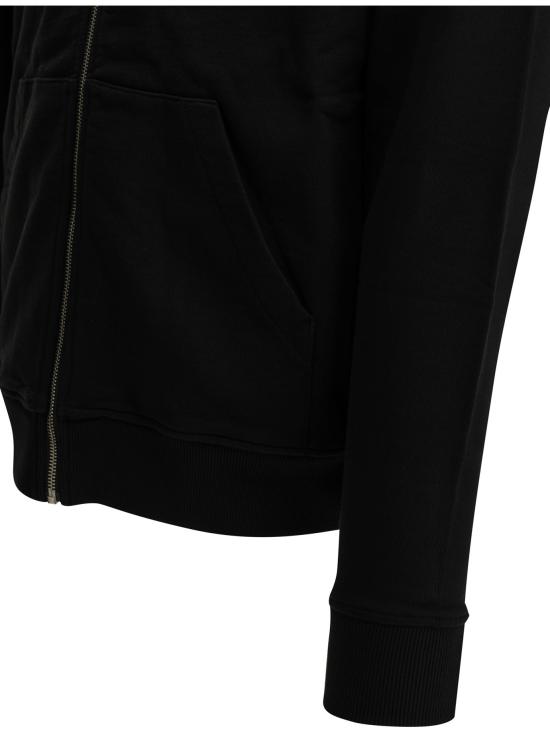 26FW 아미 스몰 하트 로고 루프백 오가닉 코튼 플리스 후드 BFUSW435 730001 Black - AMI