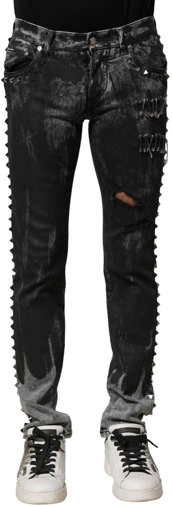 26FW 돌체앤가바나 데님 팬츠 50067298287902 BLACK - DOLCE & GABBANA