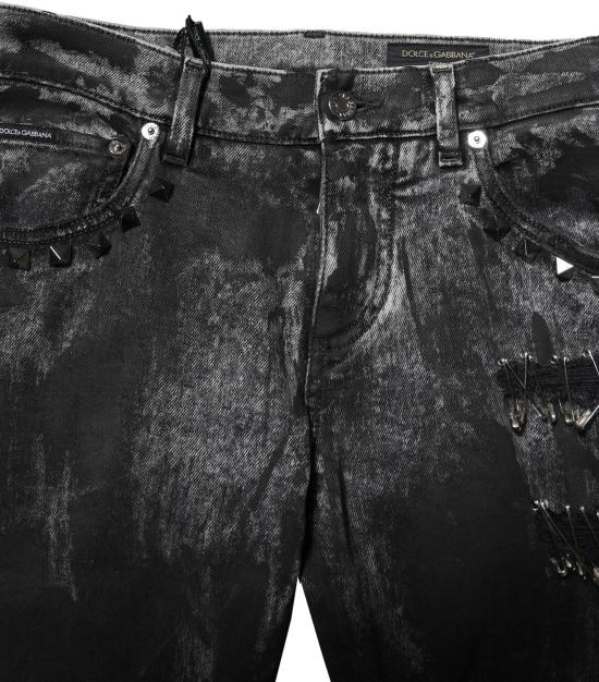 26FW 돌체앤가바나 데님 팬츠 50067298287902 BLACK - DOLCE & GABBANA