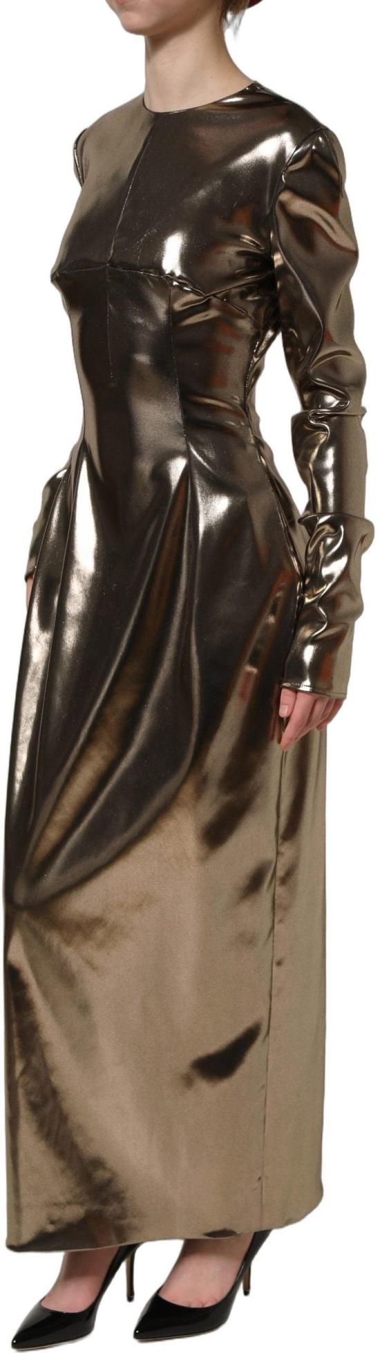 26FW 돌체앤가바나 롱 원피스 10118346015006 METALLIC