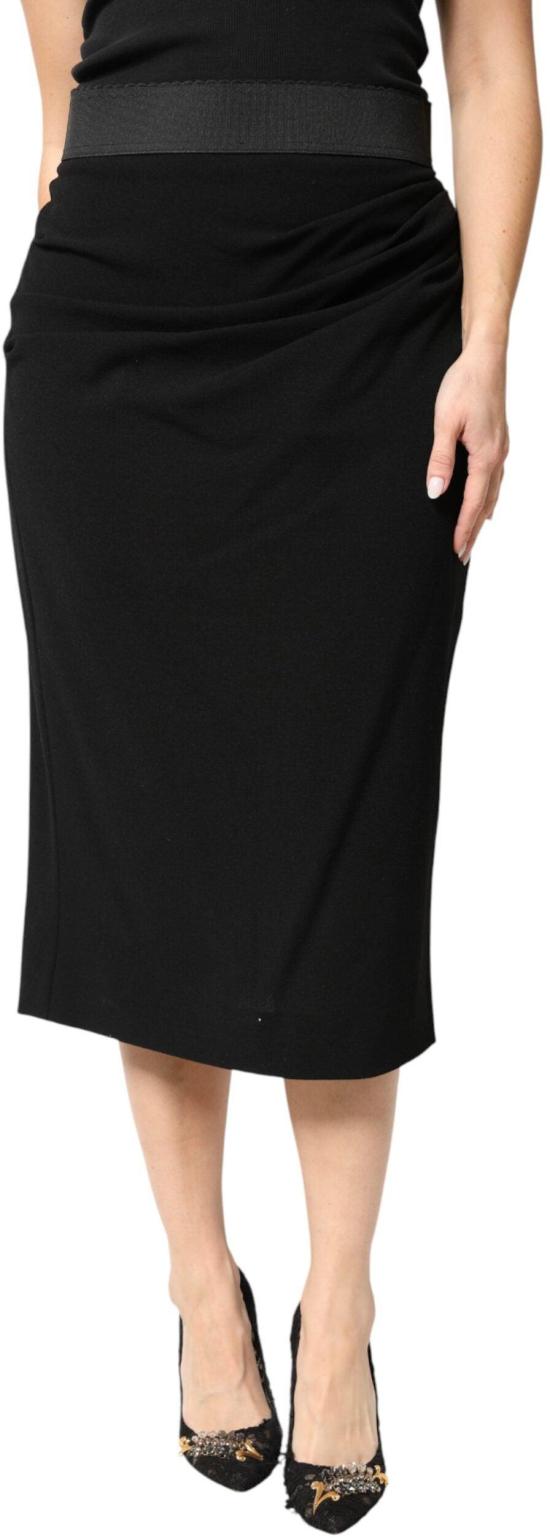 26FW 돌체앤가바나 미디 스커트 9950778392862 BLACK