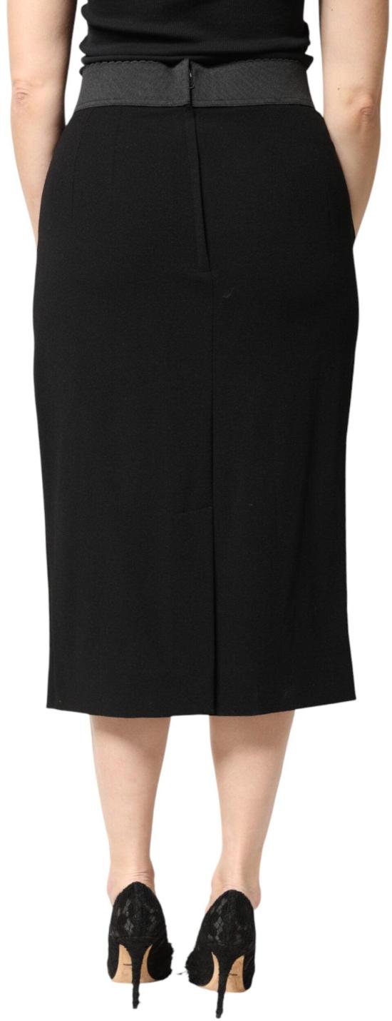 26FW 돌체앤가바나 미디 스커트 9950778392862 BLACK - DOLCE & GABBANA