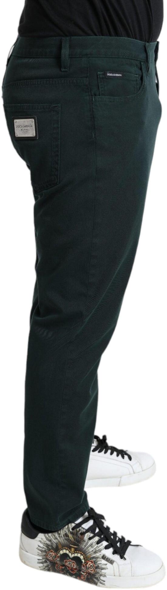 26FW 돌체앤가바나 데님 팬츠 49354027401502 GREEN - DOLCE & GABBANA