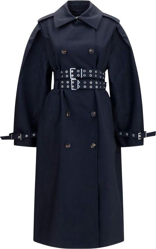 25FW 가니 트렌치 코트 15800531747102 BLACK