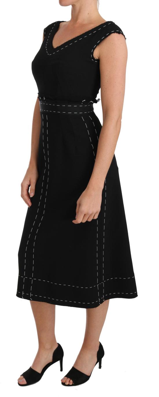 26FW 돌체앤가바나 롱 원피스 47949104513310 BLACK - DOLCE & GABBANA
