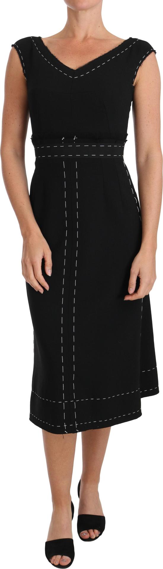 26FW 돌체앤가바나 롱 원피스 47949104513310 BLACK