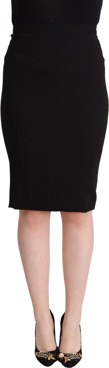 26FW 돌체앤가바나 미디 스커트 47949899596062 BLACK