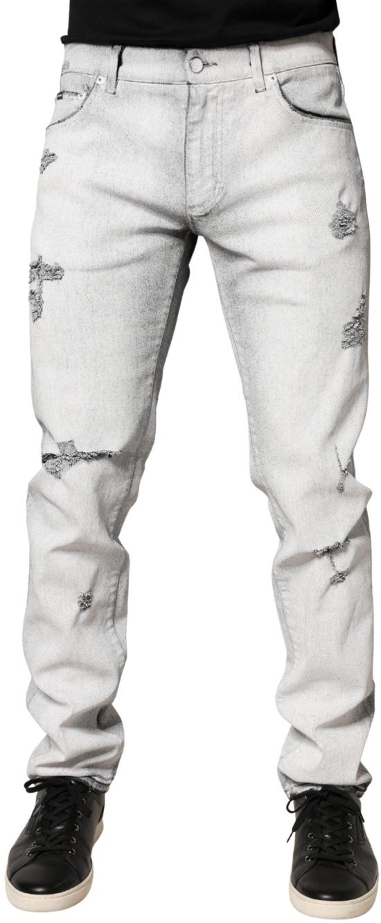 26FW 돌체앤가바나 데님 팬츠 9990740345118 GREY - DOLCE & GABBANA