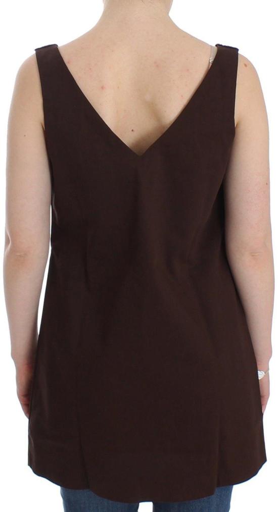 26FW 에르마노 설비노 탑 9756415525150 BROWN - ERMANNO SCERVINO