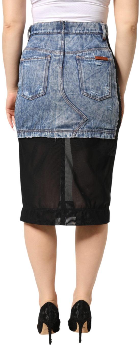 26FW 돌체앤가바나 미디 스커트 9938242273566 BLACK - DOLCE & GABBANA