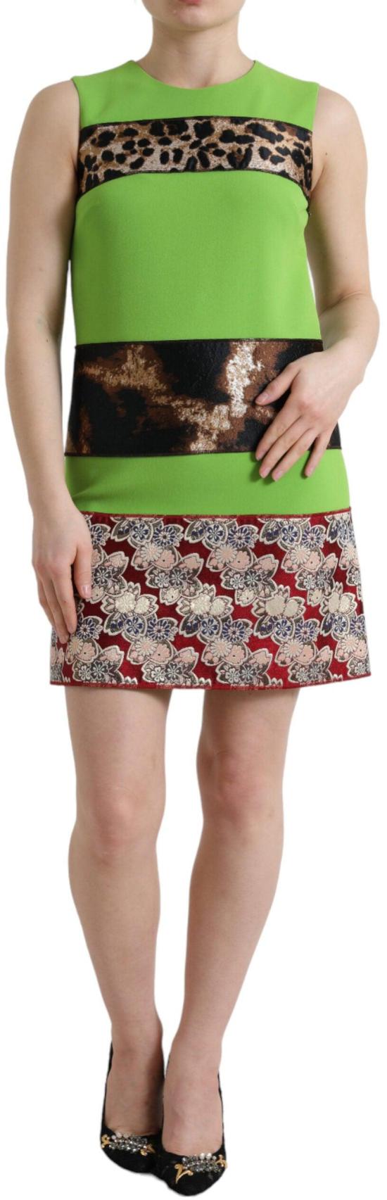 26FW 돌체앤가바나 숏 원피스 9069514850590 GREEN - DOLCE & GABBANA