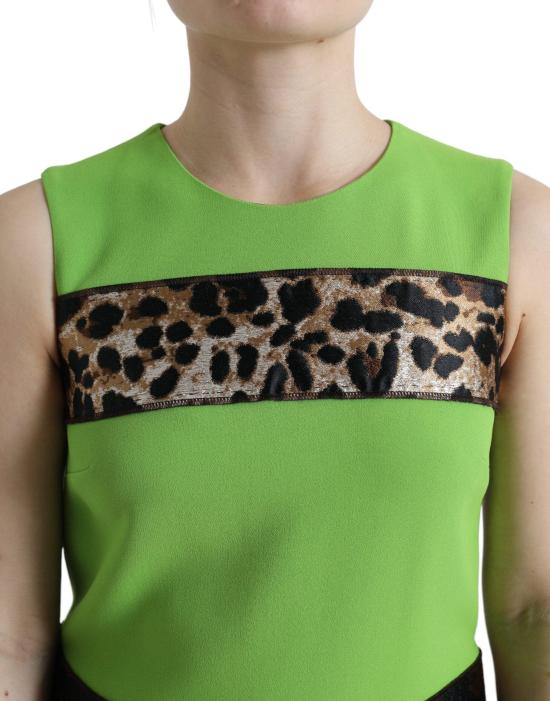 26FW 돌체앤가바나 숏 원피스 9069514850590 GREEN - DOLCE & GABBANA
