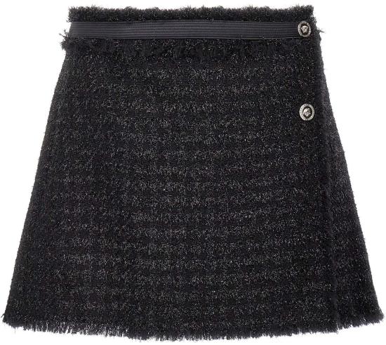 26FW 베르사체 롱 스커트 10120193081630 BLACK