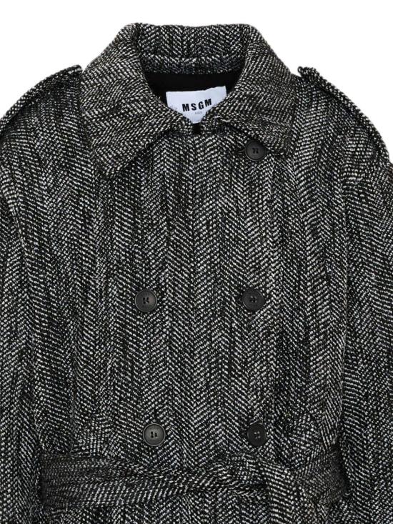 26FW [키즈] 엠에스지엠 코트 F6MSJGCO168 102 Grigio - MSGM