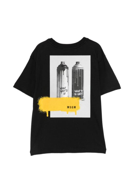 26FW [키즈] 엠에스지엠 티셔츠 F6MSJBTH245 110 Nero - MSGM